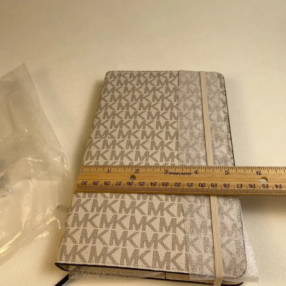 Michael Kors Giftables Medium Notebook Signature Cream NWT